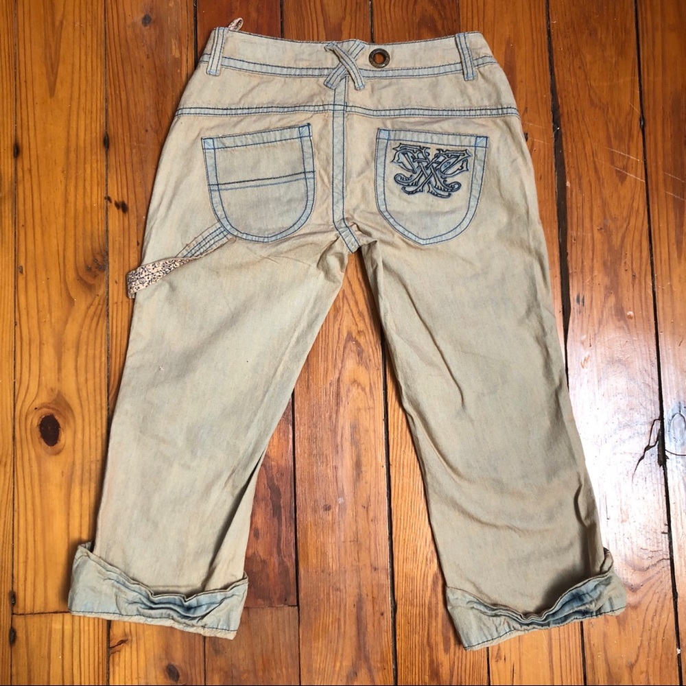 NWOT Free people 25 cropped pant navy detail cargo capris